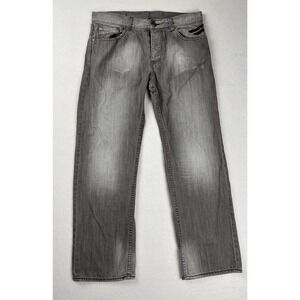 Armani Exchange A|X Gray Wash Jeans Men's 32x28 Short Distressed Denim